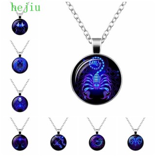 Hejiu Vòng Cổ Galaxy Thiên Bình Leo Phụ Kiện Tử Vi Chiêm Tinh Học Nhân Mã Ký Cung Hoàng Đạo Cho Nữ Trang Trí