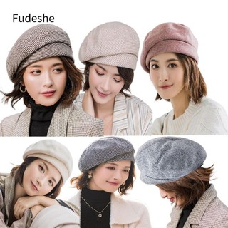Fudeshe blend pháp beret xuân thu đông newsboy mũ bí ngô mũ nồi đạt đỉnh