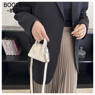 BOOCEAN Túi đeo chéo, Túi đeo vai Mini bằng da PU, Dây đeo vai có thể điều chỉnh màu trơn Túi đựng son môi có dây kéo