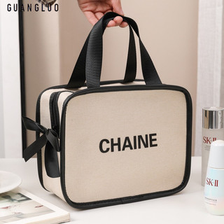 Guangluo Phiên bản Hàn Quốc của túi đựng mỹ phẩm cầm tay nữ cao cấp cảm giác cầm tay cầm tay dung lượng lớn lưu trữ du lịch túi vệ sinh