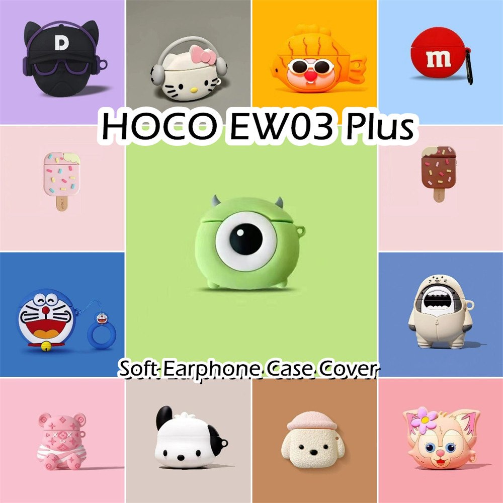 [Còn hàng] Dành cho Ốp lưng HOCO EW03 Plus Kiểu dáng hoạt hình sáng tạo Vỏ tai nghe silicon mềm Vỏ b