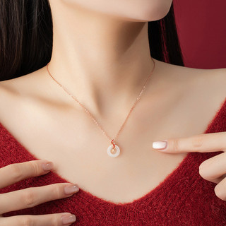 Koi Fish S925 Bạc Chalcedony Vòng Cổ Nữ Niche Thiết Kế Ánh Sáng Sang Trọng Zircon Xương Đòn Dây Xích ins Khóa An Toàn Mặt Dây Chuyền