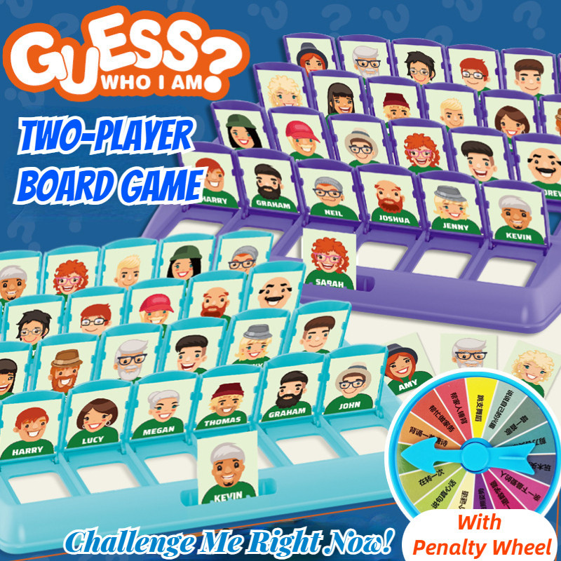 [Guess Who I Am?] Đồ Chơi Trò Chơi Lý Luận Logic Máy Tính Để Bàn Của Trẻ Em,Vui Nhộn Bảng Đoán Nhân 