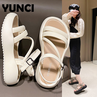 YUNCI  dép cross sục nữ 2023 HOTSALE Giày slip-on Phong cách thể thao Dễ dàng phối đồ Lót êm ái Thoải mái Trẻ trung FDL24403FP 14Z240401
