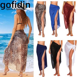 Gofidin kỳ nghỉ bikini trong suốt gợi cảm khăn quấn đầm tắm phù hợp với đáy