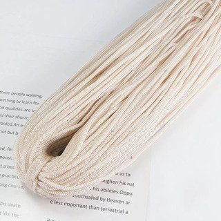 200m Polyester Macrame Dây 3mm Bện Polyester Dây Polyethylene Dây Macrame Sợi để móc DIY Thủ Công Túi Treo Tường HB