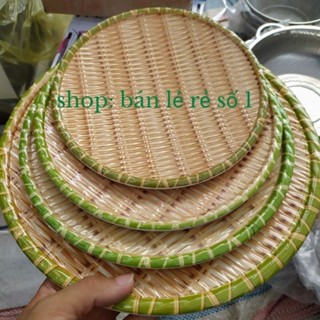 Đĩa, mẹt nhựa giả mây, mẹt tre loại nhựa phíp cao cấp