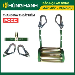  Thang dây thoát hiểm dài 5m 10m 15m tải trọng lớn gồm 2 móc để cố định dùng cho chung cư nhà cao tầng 