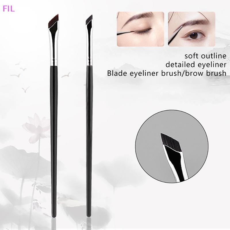 FIL Nâng cấp Blade Eyeliner Brush Ultra Thin Fine Angle Flat Eyebrow Brush Under Eyes Place Makeup B
