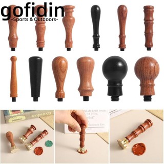 Gofidin dấu đóng sáp niêm phong tem cán gỗ diy