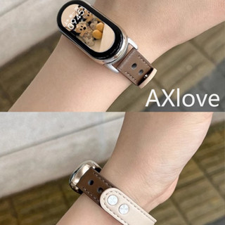 Dây đeo cho Xiaomi Mi Band 9 8 7 NFC Dây đeo cổ tay thể thao bằng da cho Miband 3 / 4 / 5 / 6 Thay thế vòng tay cho dây đeo đồng hồ thông minh Miband 9 8