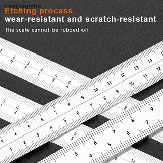 [FREG] Mini Framing Ruler Measuring Layout Tool Stainless Steel Square Right Angle Ruler Precision For Building Framing Gauges FDH