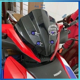 Mão ốp đầu chắn gió Winner X mẫu honda màu đen trang trí làm đẹp xe