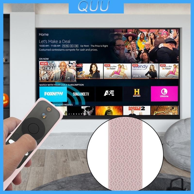 Quu Vỏ bảo vệ Silicon Remote Case cho Mi TV Stick 4K Bộ điều khiển từ xa Da