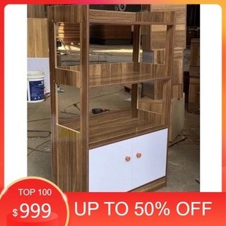 Tủ bếp, kệ lò vi sóng 4 tầng có ngăn tủ
