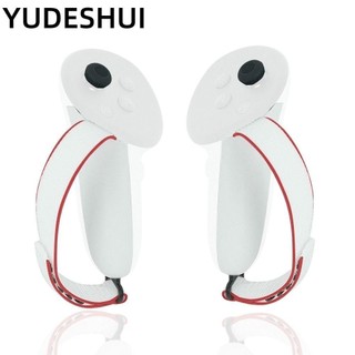 YUDESHUI Bộ điều khiển Dây đeo ngón tay, Bộ phụ kiện VR khóa có thể điều chỉnh bằng vải ống kính, Vỏ bọc đai bảo vệ chống rơi 9 trong 1 chuyên nghiệp cho Meta Quest 3