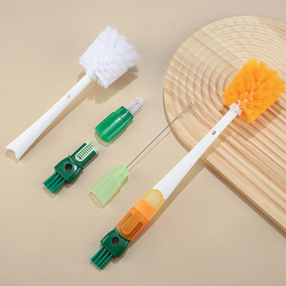 5 Trong 1 Đa Năng Cốc Bàn Chải Tay Cầm Dài Cà Rốt Rửa Cốc Bàn Chải Chai Nắp Bàn Chải Rãnh Bàn Chải Làm Sạch Ống Hút Bàn Chải