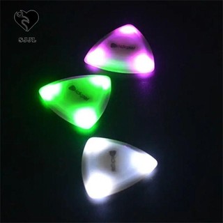 Sjjl Dạ Quang Chọn, Đàn Guitar Ánh Sáng Màu Cảm Ứng Đàn Guitar LED Pick, Người Chơi Đàn Guitar Độ Nhạy Cảm Cao Sáng Tự Động Đàn Guitar Phát Sáng Plectrum Đàn Guitar Điện