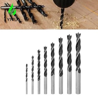 YIYU 8 mũi khoan xoắn ốc, cắt nhanh với mũi khoan xoắn điểm trung tâm, đục lỗ chuyên nghiệp Bộ mũi khoan gỗ khoan lỗ 3mm-10mm Cắt gỗ