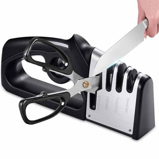 4 in1 Knife Sharpener Kitchen Grinder Diamond Knives For Sharp Scissors Tool
