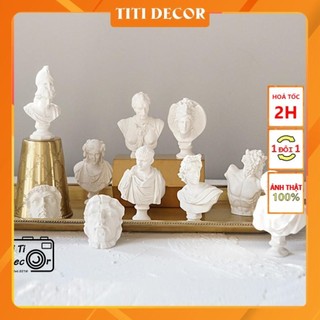 Tượng trang trí mini TiTi decor tượng decor thần thoại hy lạp, trang trí phòng khách, tượng để bàn làm việc