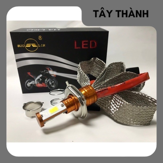 Đèn pha Led Soulin 3 tia DC H4 Siêu sáng công nghệ led mới nhất 2022-Tây Thành Shop
