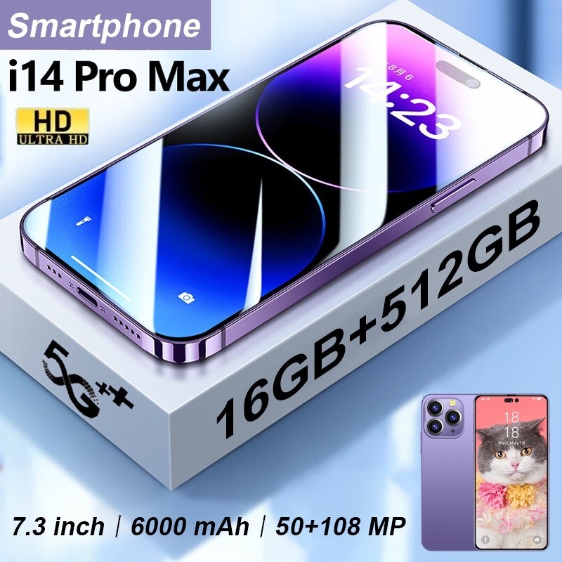 [Cod] Diện Thoại đt I14 Pro Max Chơi Game 2 Sim Màn Hình Full HD Bộ Nhớ 16+512GB Máy ảnh HD Android Thông Minh Giá Rẻ 1k | BigBuy360 - bigbuy360.vn