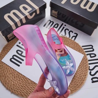 Giày búp bê nhựa thơm melissa nhỡ hình sao biển màu tím