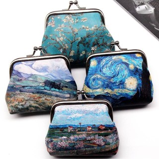 Vintage da pu ví in tiền xu ví nữ ly hợp thay đổi ví mini túi đựng tiền cho nữ