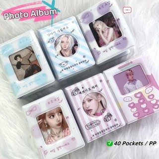 Ins Trái Tim Yêu Rời Lá Sách Thẻ 3Inch Biểu Tượng Thẻ Ảnh Bộ Sưu Tập Sách 40 Túi Lomo Đựng Thẻ Người Tổ Chức Lưu Trữ