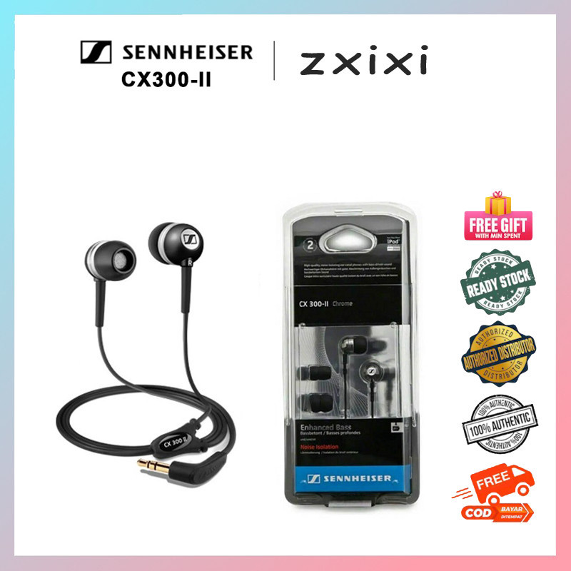 Tai nghe nhét tai chính xác Sennheiser CX300 II Tai nghe âm trầm sâu Tai nghe âm thanh nổi có dây 3,