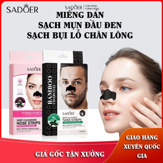 Miếng dán lột mụn làm sạch sâu, miếng dán thu nhỏ lỗ chân lông dưỡng ẩm kiềm dầu giảm mụn đầu đen cho vùng mũi SADOER