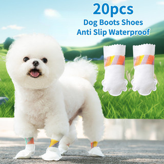 20 Chiếc Giày Bốt Cho Chó Chống Trơn Trượt Chống Thấm Nước Thú Cưng Mèo Dùng Một Lần Bảo Vệ Thú Cưng