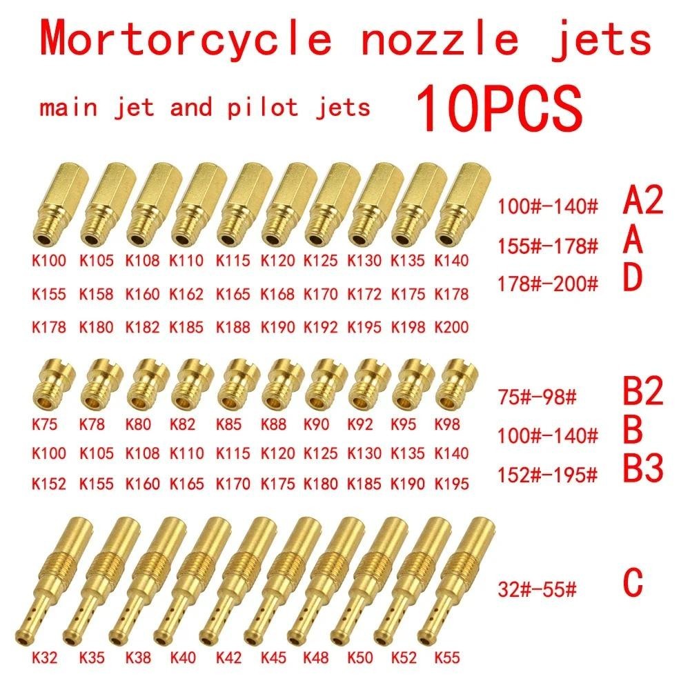 BỘ CHẾ HÒA KHÍ Set 10 GICLO CHÍNH PHỤ GA DẸP/NẮP CHAOS bét Combo 10 béc bình bông mai và ga dẹp Pwk 
