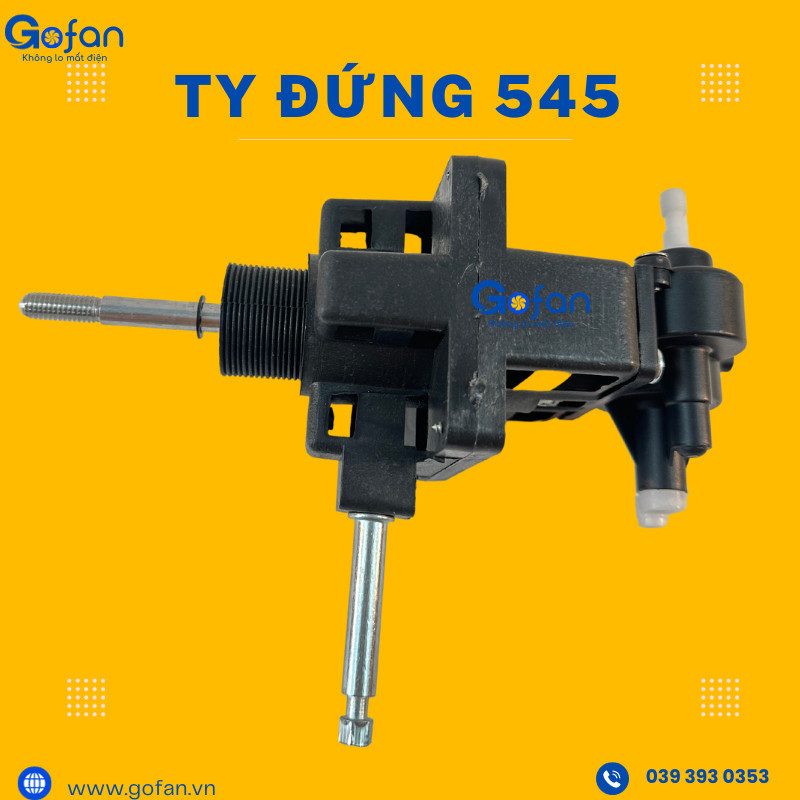 Đầu moter quạt 12v DC ( có túp năng đảo hướng ,có cốt, trục trước, trục sau) - gofan-motor 12v 545-m