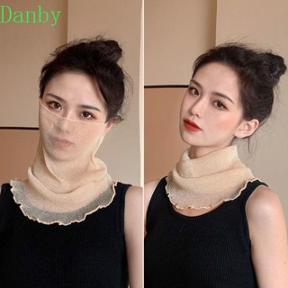 Danby Tấm che mặt mùa hè, Tấm chắn mặt đi bộ đường dài Khăn mặt Mặt nạ chống nắng Ice Silk, Mặt nạ đi xe đạp mềm chống tia cực tím Mặt nạ leo núi Veil Đường viền cổ Mặt nạ mùa hè