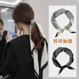 70cm hàn quốc nhỏ khăn lụa nữ phù hợp với nghệ thuật trang trí nhỏ vuông khăn sọc mỏng phong cách bốn mùa chuyên nghiệp khăn nhỏ khăn