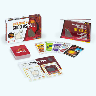 Exploding Kittens Good vs. Evil - 55 Cards Inspired by The Netflix Series