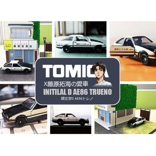  Mô phỏng thẻ TOMY Nhật Bản Mô hình xe Toyota AE86 Xe hợp kim Ban đầu D Racing Car Fujiwara Tofu Car