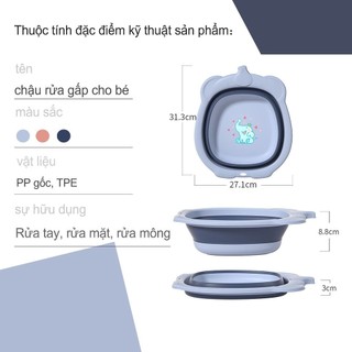 Chậu Gấp Gọn Cho Bé Sơ Sinh Tắm