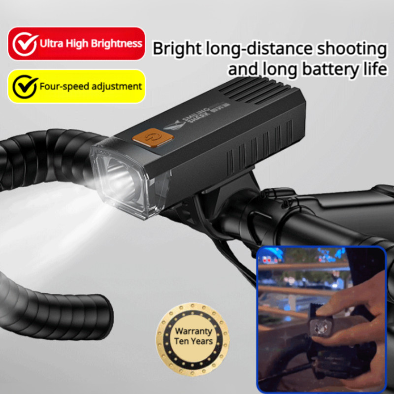 Đèn xe đạp di động Smile Shark Đèn pha siêu sáng