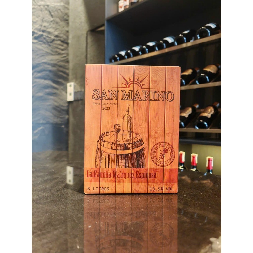 Rượu vang bịch Chile San Marino 3 lít nhập khẩu