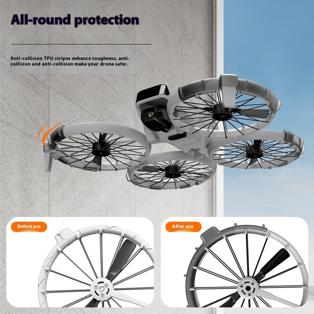 Dành Cho DJI Flip Cánh Quạt Bảo Vệ Tai Nạn Cho DJI Flip Crash Ring Cho DJI Flip Case Crash Strip Scr
