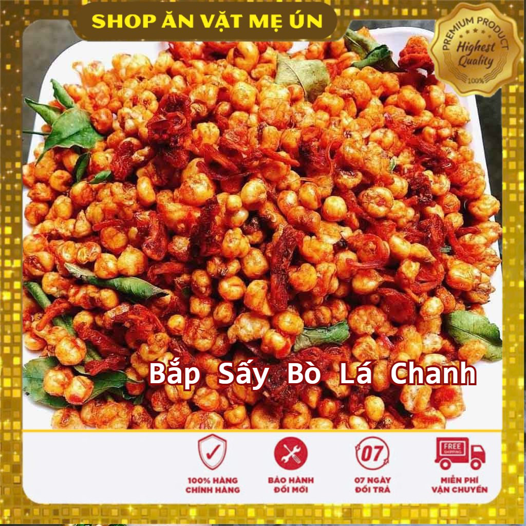 Bắp(ngô) sấy khô bò lá chanh, ngô giòn xóc bò lá chanh siêu ngon (500g)