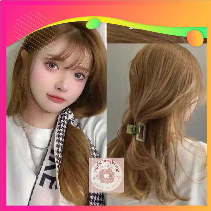 Thuốc Nhuộm Tóc Tại Nhà Màu NÂU CARAMEL - NÂU BƠ Không Tẩy
