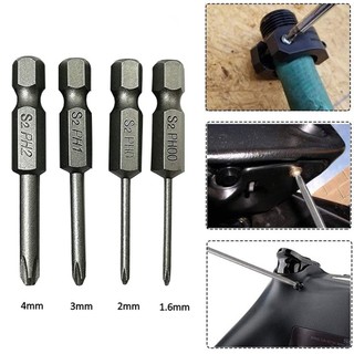 【VARSTR Tool】 6.35mm Hex Shank 50mm Cross Screwdriver Bits Electric Driver Tools PH00 PH1 PH2