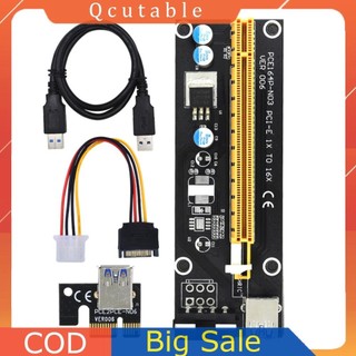 Bộ mở rộng bộ chuyển đổi pcie riser ver006 pci-e 1x sang 16x nguồn 15 chân sang 4 chân
