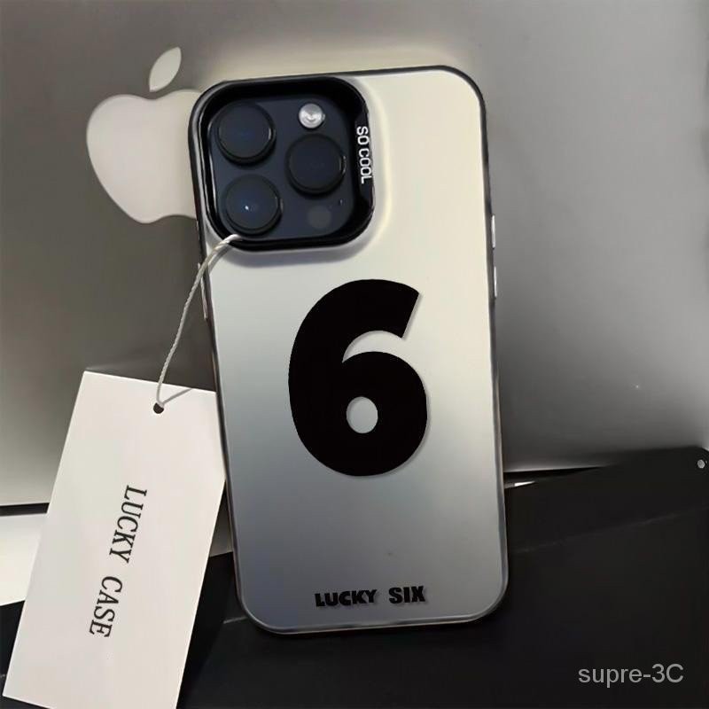 2024 Năm Mới Rồng May Mắn Số 6 Chúc Mừng Năm Mới Ốp Điện Thoại Thích Hợp Cho iPhone7 8plus 15 14 11 13 12promax 15plus XR X XSMAX Nút Mạ Điện Chuyển Đổi Vỏ Điện Thoại Chống Sốc KB7G