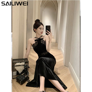 SAILIWEI Chic váy nữ Đầm Body Cho thời váy Popular Korean Cute Thể thao WLQ23C0F3B 5Z240131