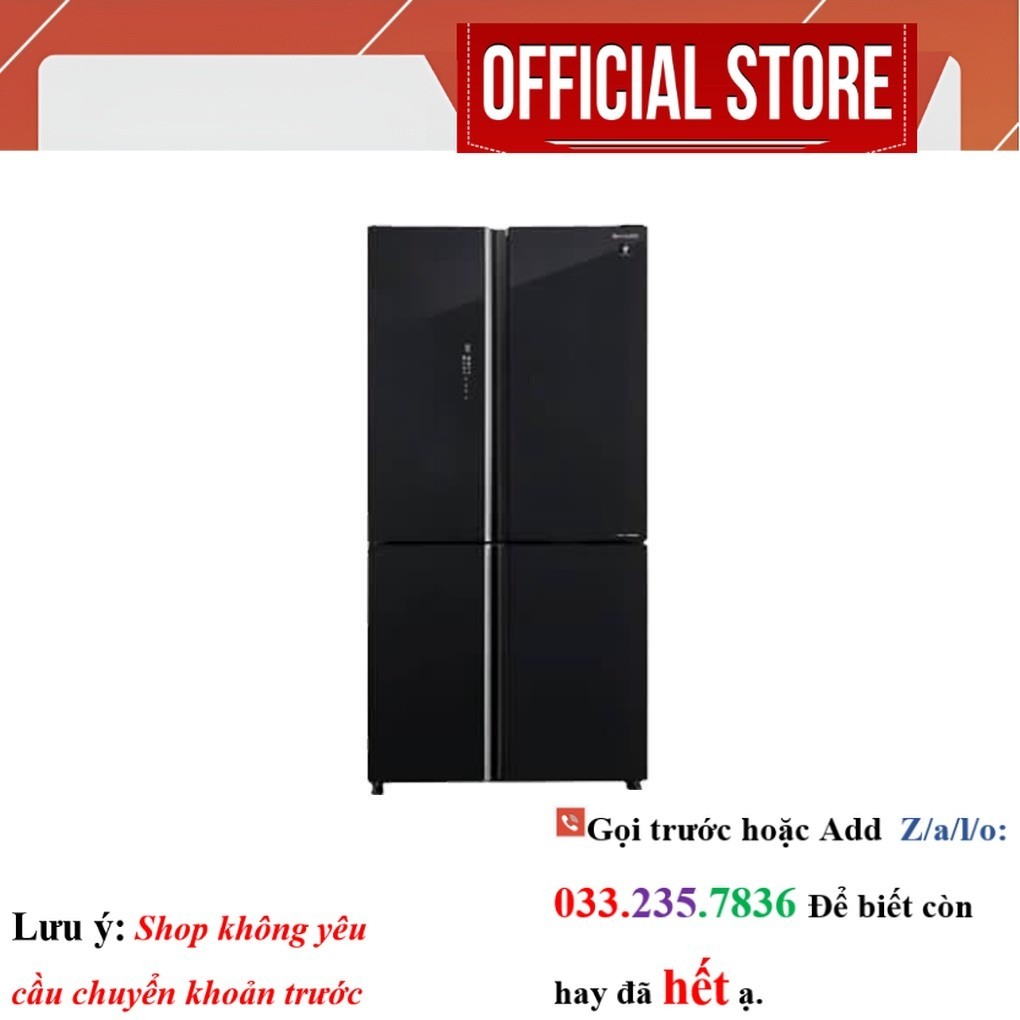 Tủ lạnh Sharp Inverter 572 lít SJ-FXP640VG-BK Màu đen <Sale<